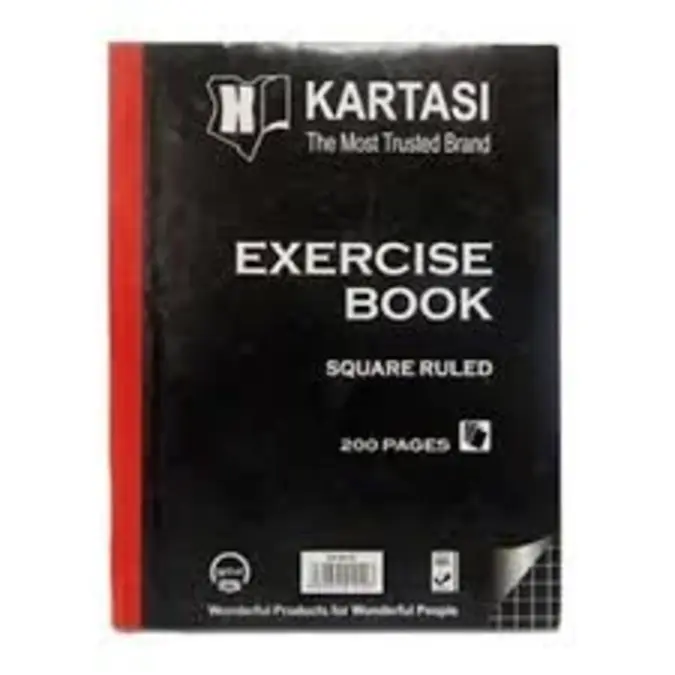 Kartasi Exercise Book Hard Cover Square Ruled 200 Pages